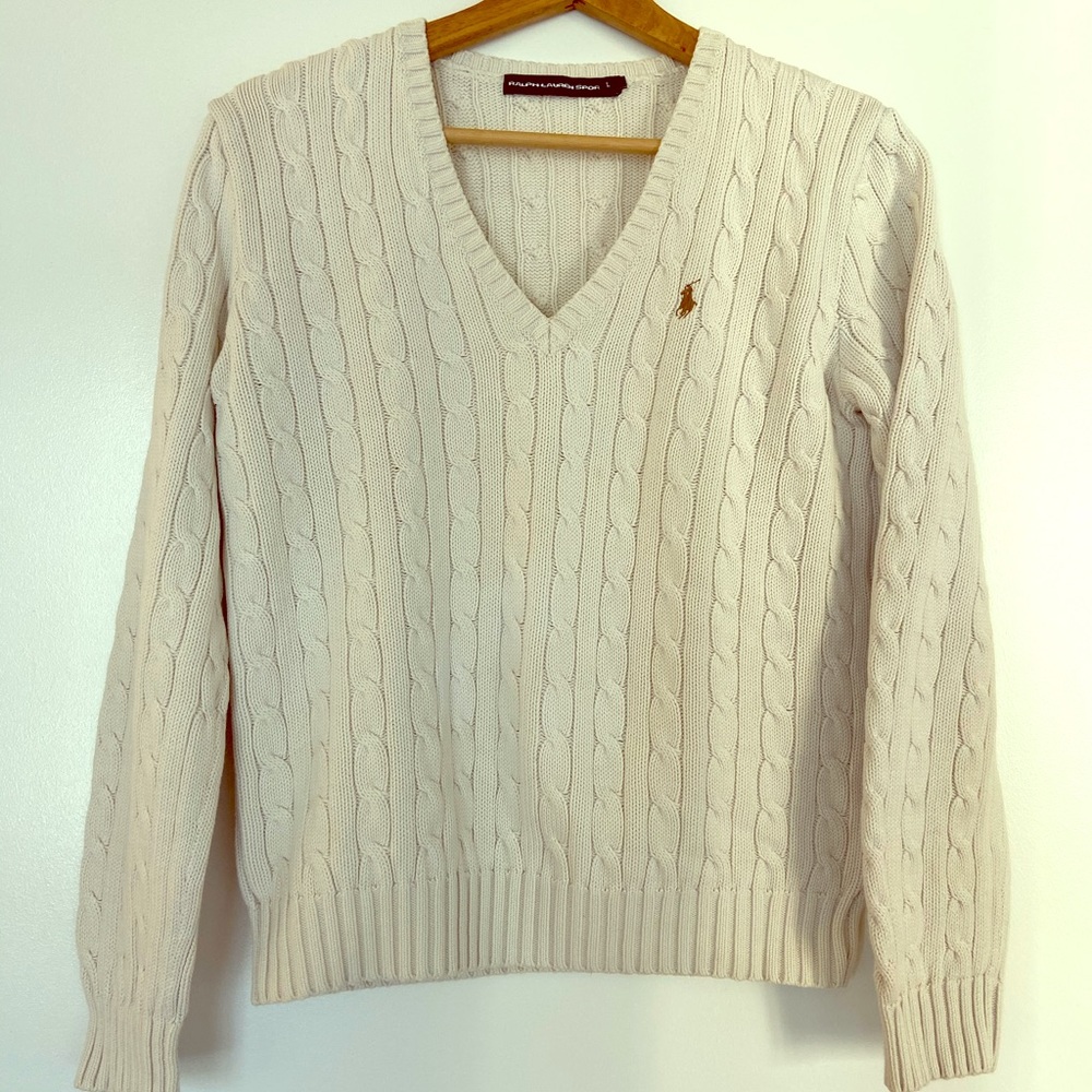 Off white Ralph Lauren Sport Cotton Sweater
